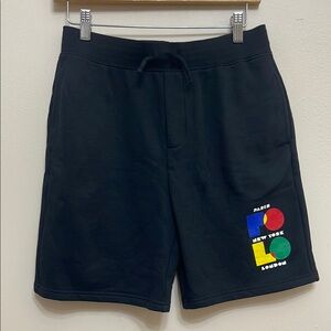 Polo Ralph Lauren Black Paris New York London Men's Shorts